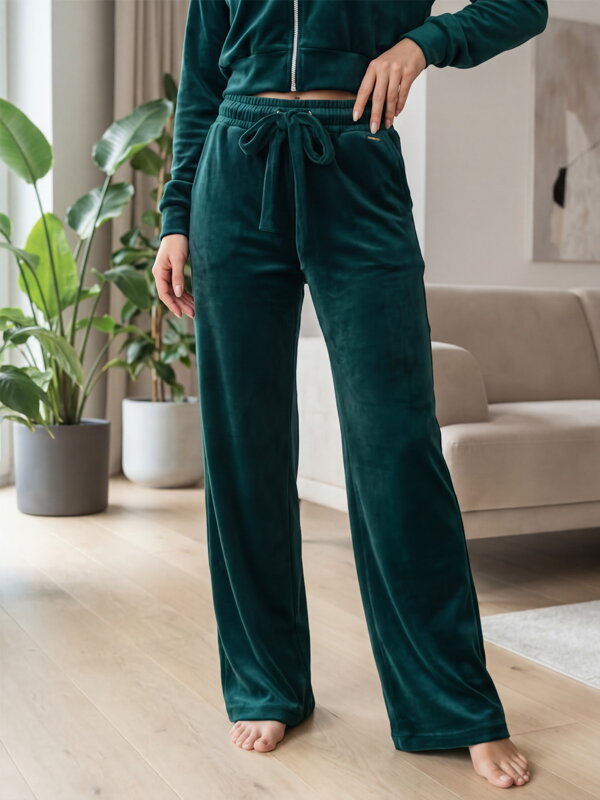 VSB NORA velúr női melegítőnadrág smaragd