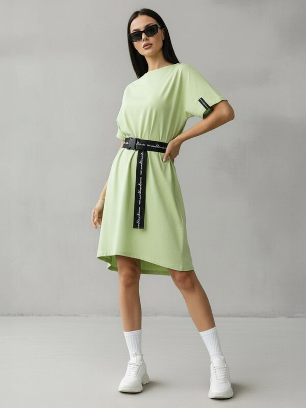 Hosszított nyári tunika VSB CLAUDIE lime