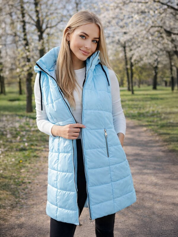 Női hosszú BABYBLUE mellény